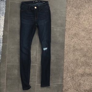 Low rise jean leggings
